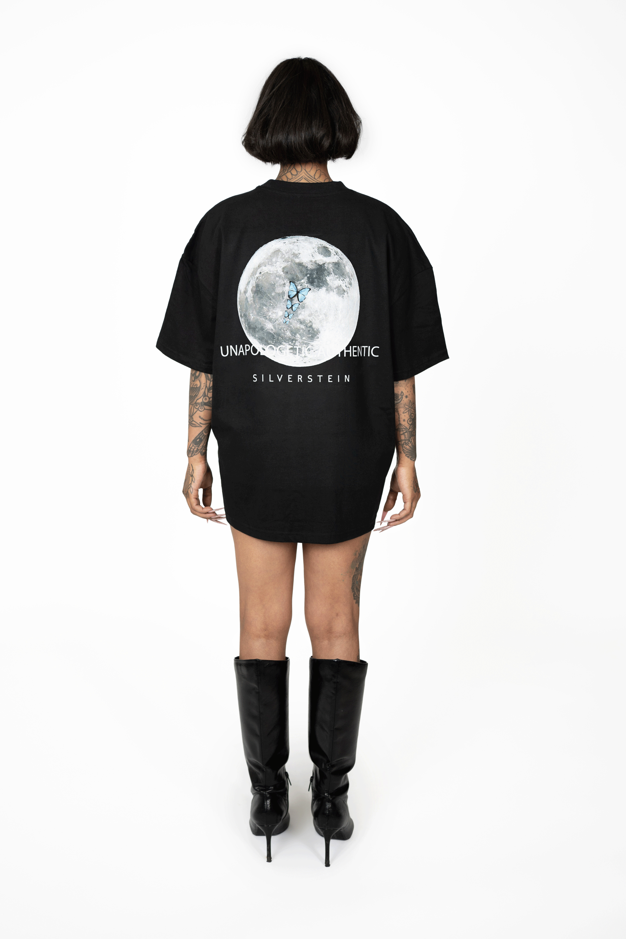 Black "Butterfly Moon" Unisex T-Shirt