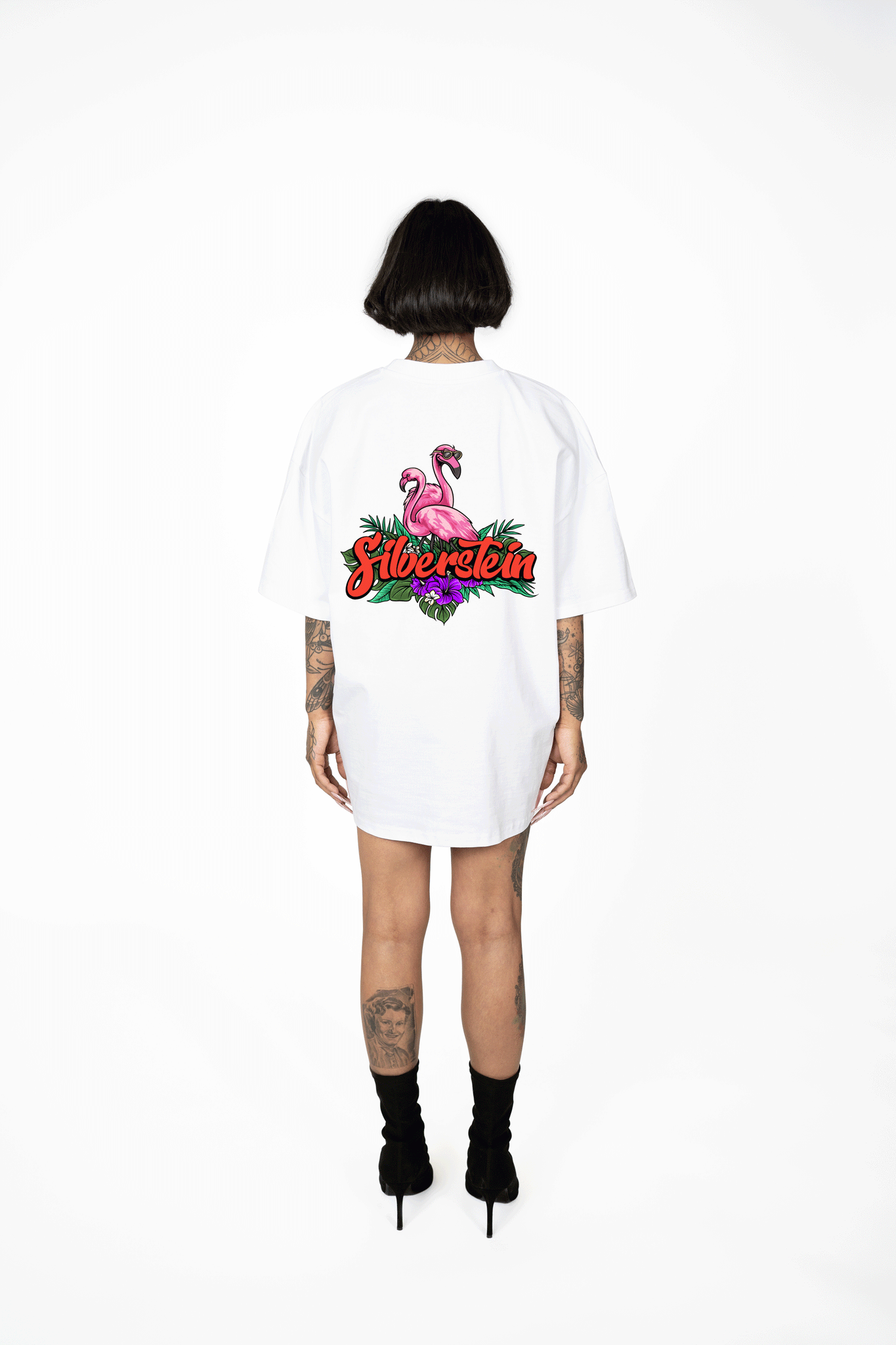 White "Flamingo" Unisex T-shirt