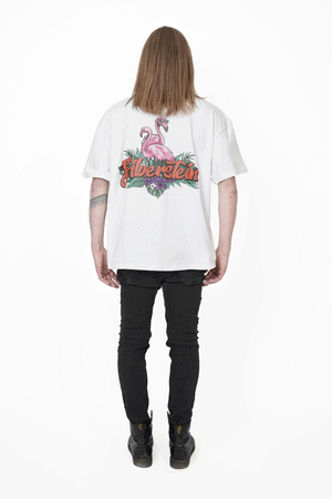 White "Flamingo" Unisex T-shirt