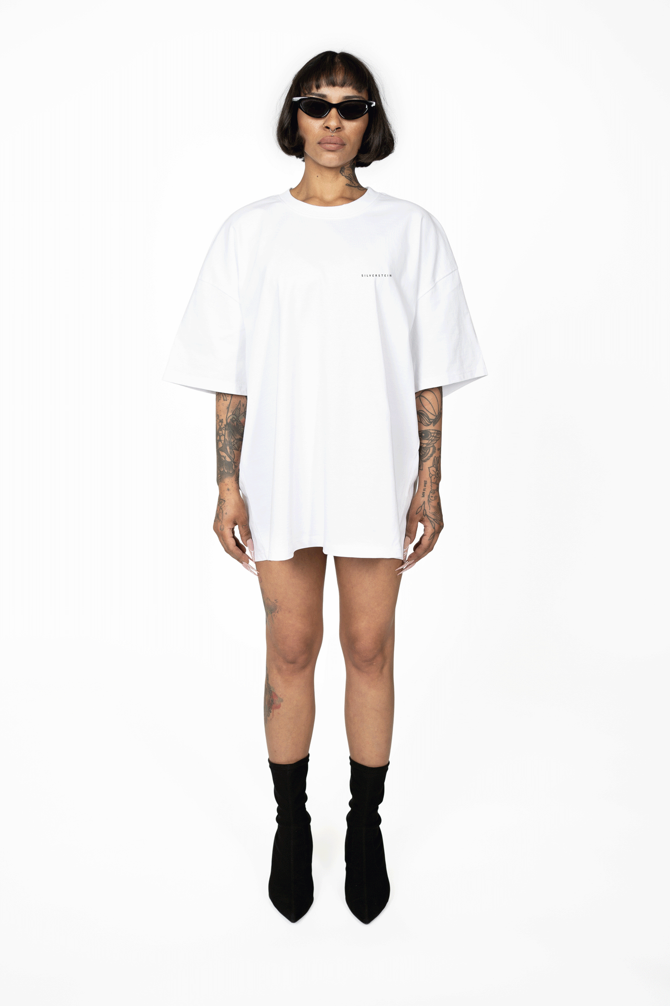 White "Yellow Stroke" Unisex T-Shirt