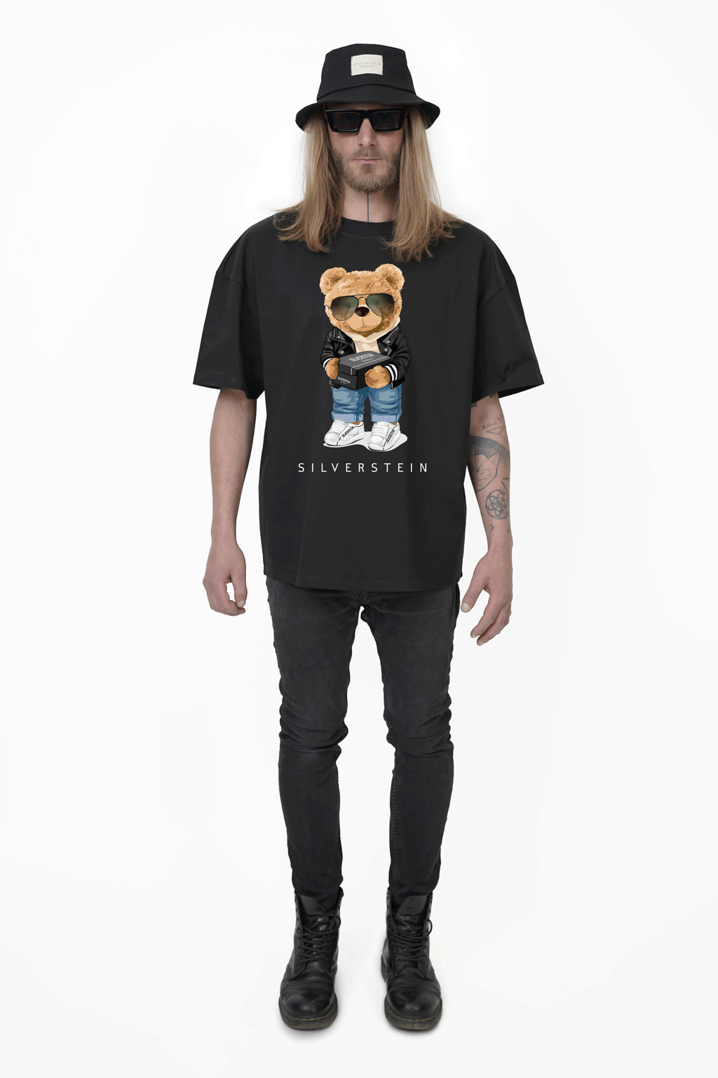 Black "Cool Sneaker  Teddy 2.0" Unisex T-Shirt