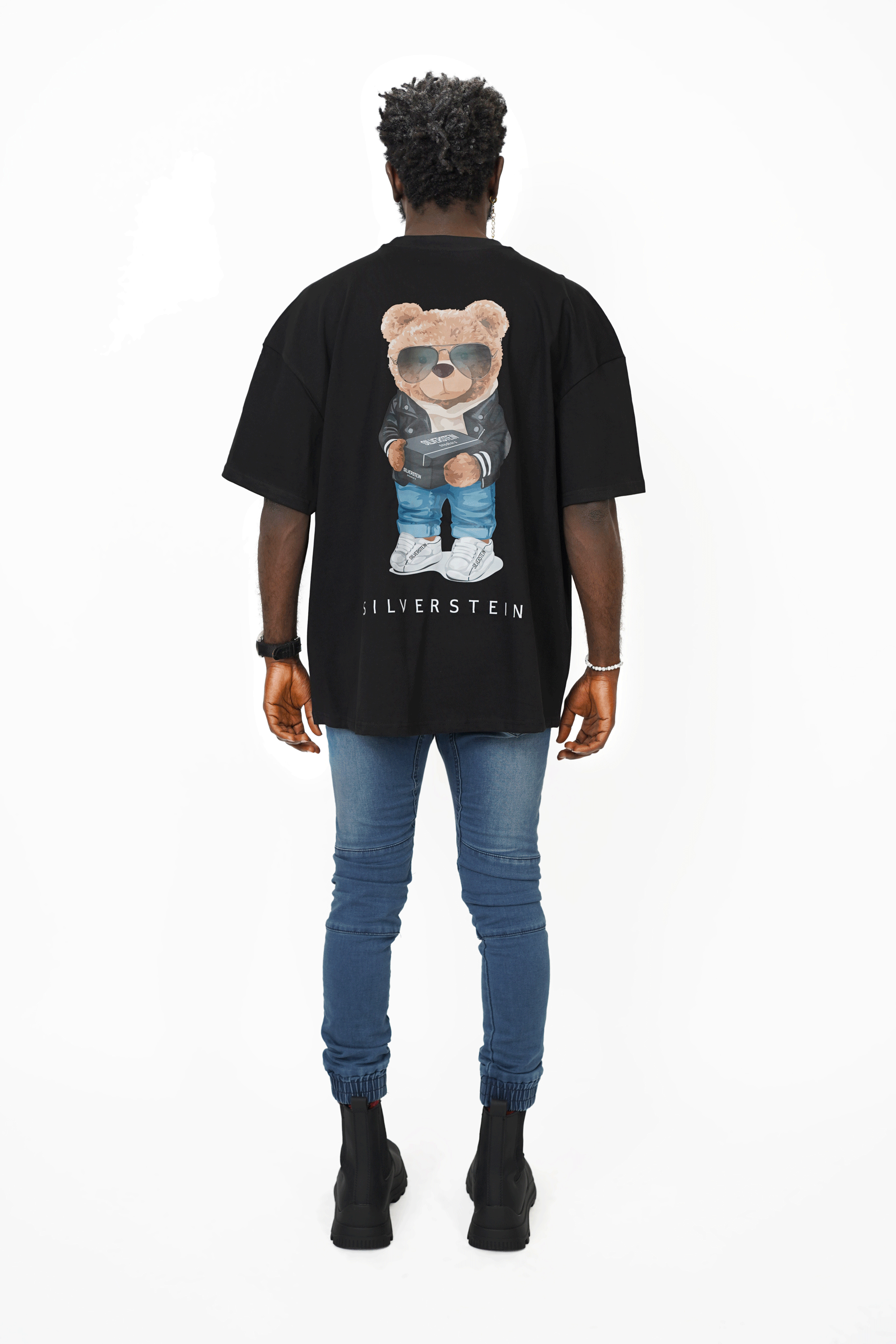 Black "Cool Sneaker  Teddy" Unisex T-Shirt