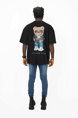 Black "Cool Sneaker  Teddy" Unisex T-Shirt