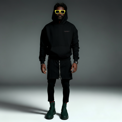 Black "Seven Cried" Ultra Heavy Oversized Unisex Hoodie SO-120