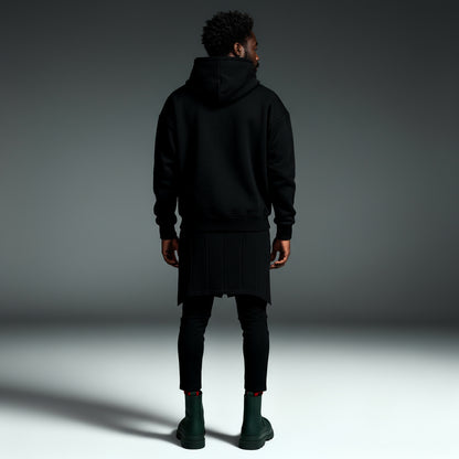 Black "River Basic" Ultra Heavy Oversized Unisex Hoodie SO-120