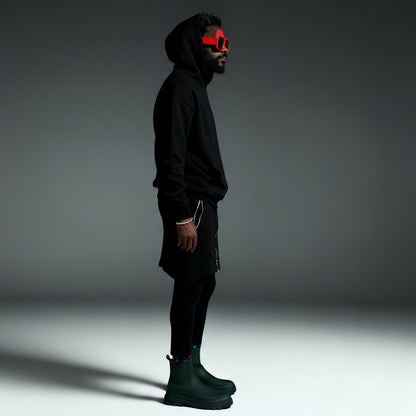 Black "River Basic" Ultra Heavy Oversized Unisex Hoodie SO-120