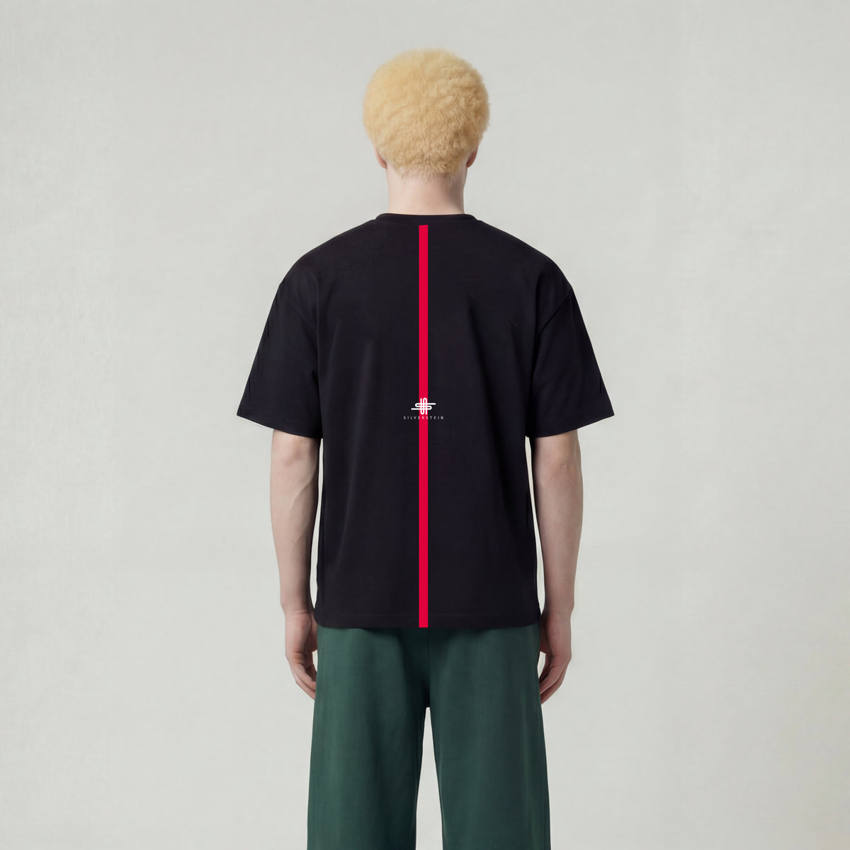 Black "Red Stroke" Unisex T-Shirt