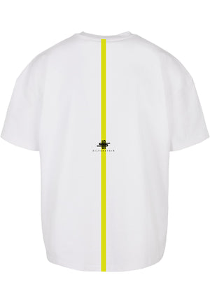 White "Yellow Stroke" Unisex T-Shirt