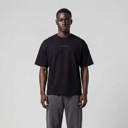 Black "White Basic" Heavy Oversize T-shirt SV-163