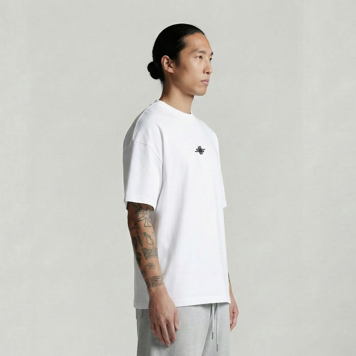 White  Aldan Unisex Oversize T-shirt SV-86
