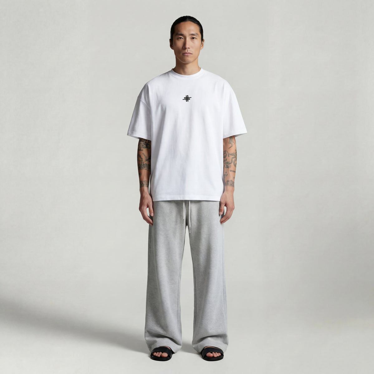White  Aldan Unisex Oversize T-shirt SV-86