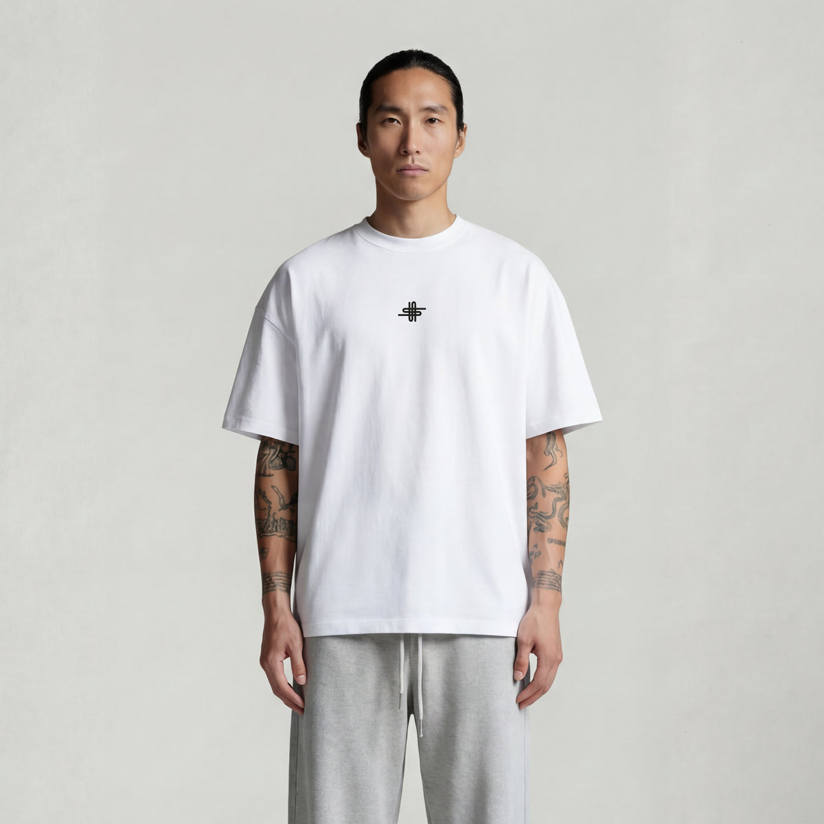 White  Aldan Unisex Oversize T-shirt SV-86