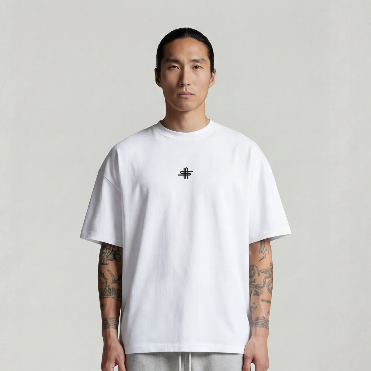 White  Aldan Unisex Oversize T-shirt SV-86