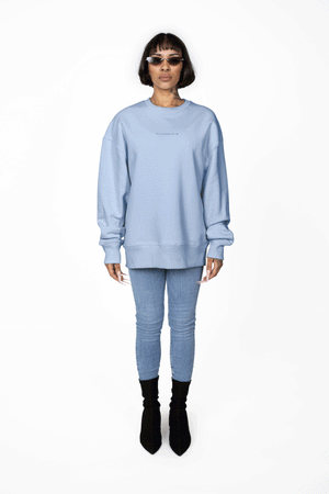 FOREST " Pulli Blue " Unisex Oversized Pullover Fledermausärmel