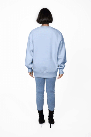 FOREST " Pulli Blue " Unisex Oversized Pullover Fledermausärmel