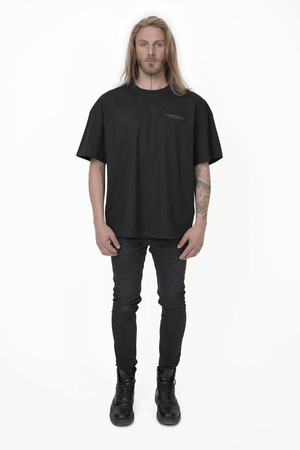 Black " seven cried 2.0 " Unisex oversized T-shirt