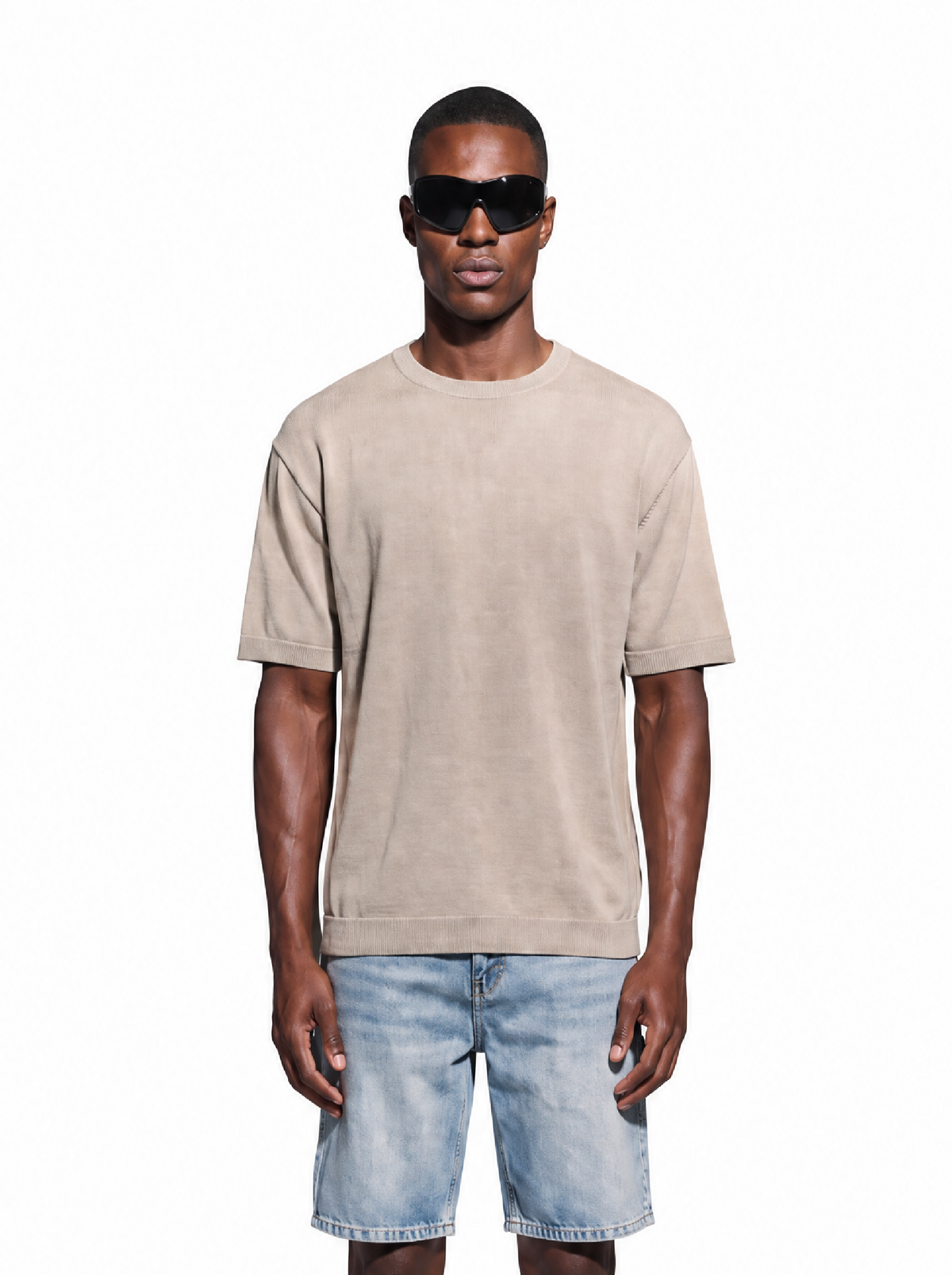 Sandstone Knit Tee