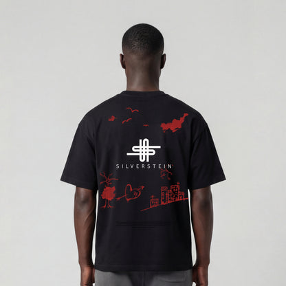 Black " Red Titan " Unisex Reguler T-Shirt SV-85