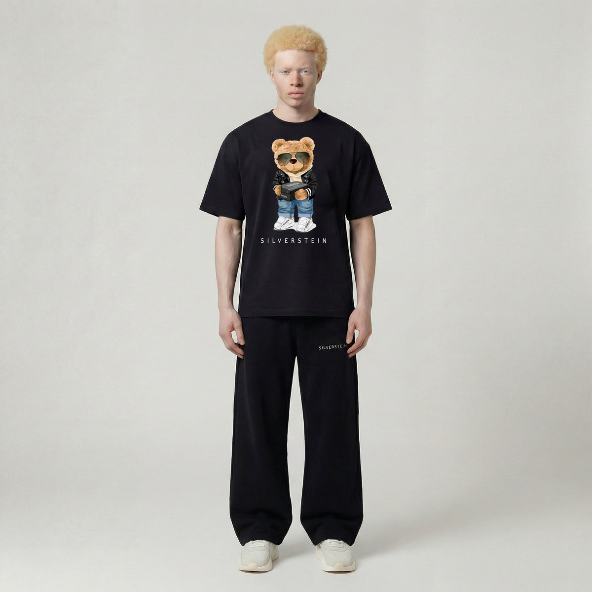 Black "Cool Sneaker Teddy 2.0" Unisex T-Shirt SV-163