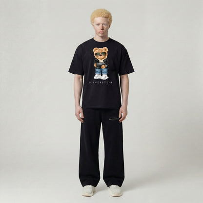 Black "Cool Sneaker Teddy 2.0" Unisex T-Shirt SV-163