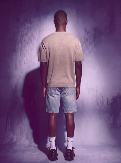 Sandstone Knit Tee
